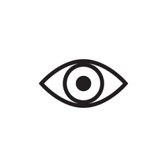 Eye icon vector logo design illustration