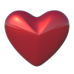 3d icon red love transparent for valentine sign