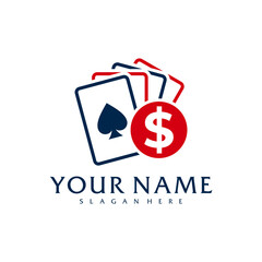 Money Poker logo vector template, Creative Poker logo design concepts