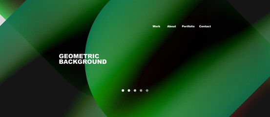 Abstract circles and round shapes landing page background. Vector Illustration For Wallpaper, Banner, Background, Card, Book Illustration, landing page. Pattern design concept