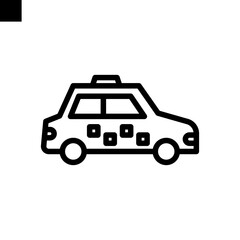 taxi icon line style vector