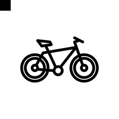Fototapeta premium bicycle icon line style vector
