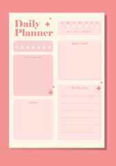 minimalist activity panner design template