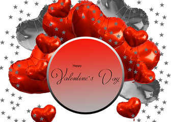 Beautiful card for Valentine's Day, can also be used as a flyer or banner