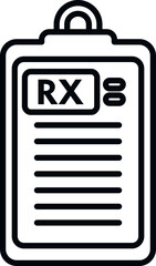 Seasonal allergy clipboard icon outline vector. Nose pollen. Allergic person