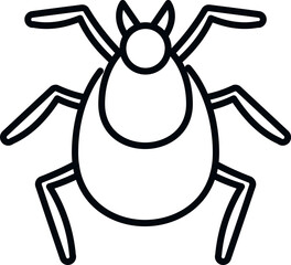 Bug seasonal allergy icon outline vector. Season disease. Flu pollen