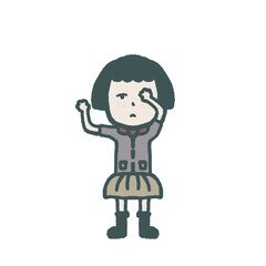 A girl is thinking