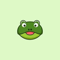 Cute FROG logo design character
