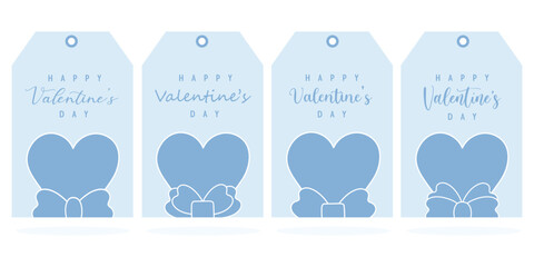 Valentine Day tags set. Valentine Day printable gift tags.