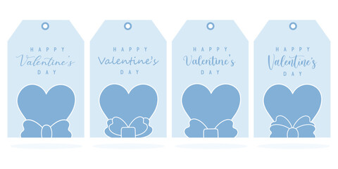 Valentine Day tags set. Valentine Day printable gift tags.