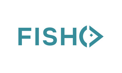 simple abstract fish logo template vector animal