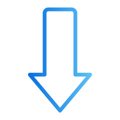 down arrow gradient icon