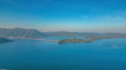 the landscape of tolo Harbour coastline Hong Kong. 23 Dec 2022