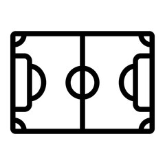 soccer field line icon