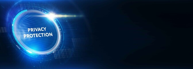 Data protection, privacy, and internet security concept. Cyber security for business and internet projects.