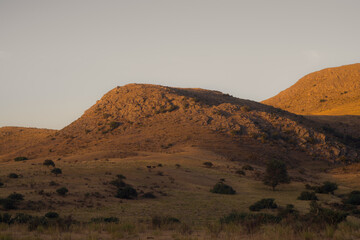 landscape with mountains and sky