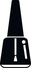 Polish nail bottle icon simple vector. Care salon. Spa cosmetic