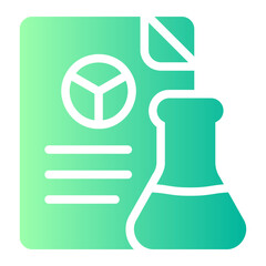 chemical analysis gradient icon
