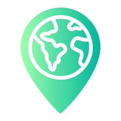 map location gradient icon