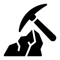 Mining glyph icon