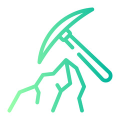 Mining gradient icon