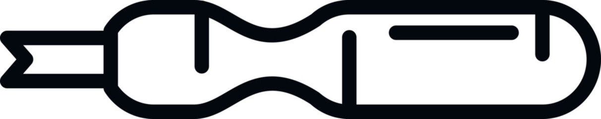 Cuticle tool icon outline vector. Nail manicure. Cosmetic art