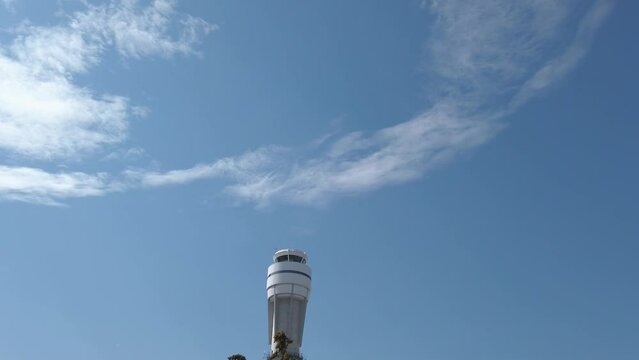 Airport Traffic Control Tower approached
