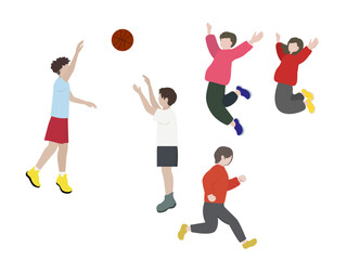 暮らしのイラスト（運動, 健康, 趣味, 楽しみ）