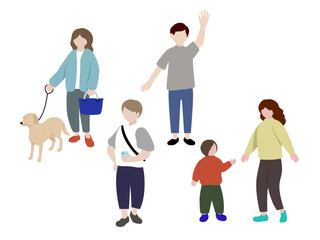 lifestyle illustration (daily life)