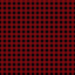 Gingham seamless pattern, red, black, can be used in decorative designs. fashion clothes Bedding sets, curtains, tablecloths, notebooks