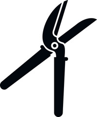 Blade secateur icon simple vector. Garden work. Hand cutter