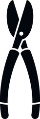 Secateur cutter icon simple vector. Garden work. Hand blade
