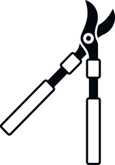 Secateur tool icon simple vector. Work blade. Hand cutter
