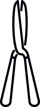 black outline garden shears clip art preview