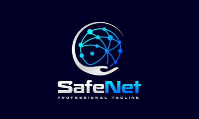 Digital Global Security Safe Network Logo design vector icon symbol illustrations, multifunctional logo that can be used in many technology business companies and services. It is ready to print.