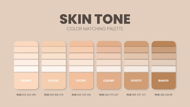 Skin Tone Chart Images – Parcourir 902 le catalogue de photos, vecteurs et  vidéos | Adobe Stock