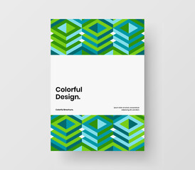 Isolated geometric shapes placard illustration. Clean annual report vector design layout.