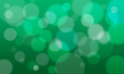 green bokeh blurry circle christmas festival abstract background