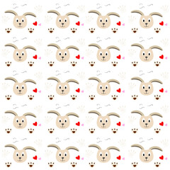 Dog pattern background png transparent