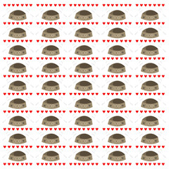 Dog pattern background png transparent