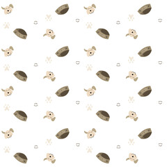 Dog pattern background png transparent