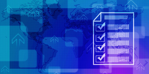 2d rendering Clipboard with checklist