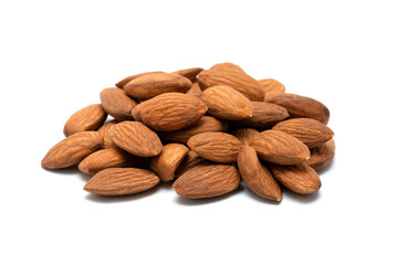 Almonds isolated on a white background