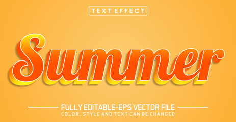 Editable Summer text style effect - text style Concept