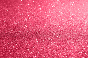 Fototapeta premium Magenta glittering background for design and free space.