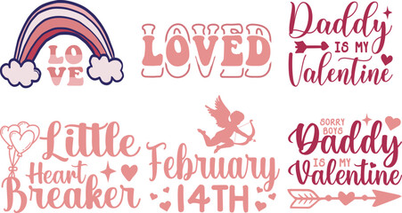 Valentine's Day SVG Bundle -valentine's day SVG, Vector Design, valentine's day SVG File, valentine's day Shirt SVG, valentine's day mug SVG, Retro valentine's day SVG