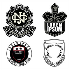 set of vintage labels