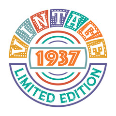 Vintage 1937 Limited Edition