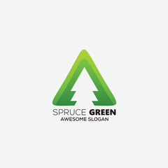 spruce green logo icon gradient colorful