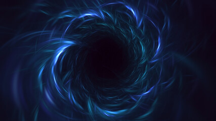 3D rendering abstract round light background